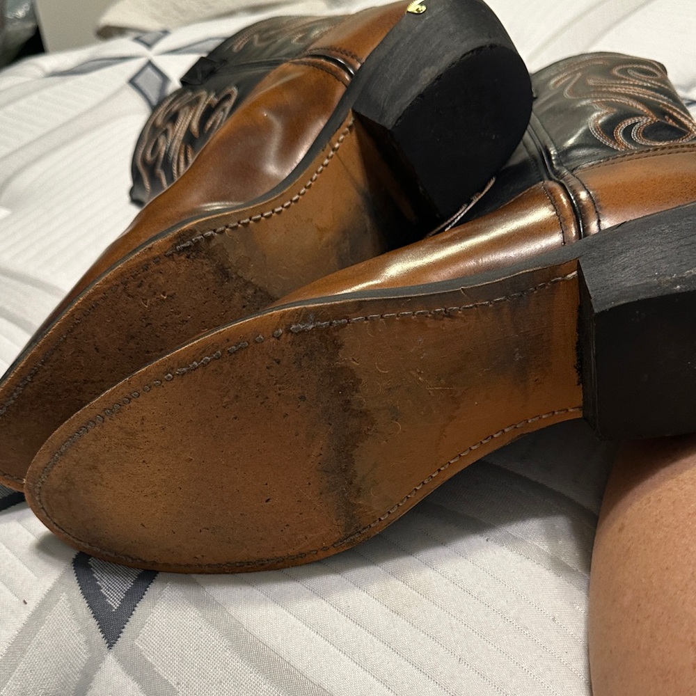 Laredo Men's Nashville Western Brown and Black Boots. Size 13D. - Picture 8 of 11